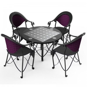 식당 / 호텔 / 카페를위한 스마트 커피 테이블 Solar Energy Powered Outdoor Furniture
