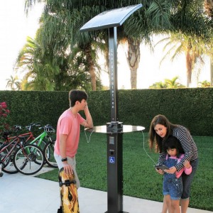 태양 에너지 옥외 공원 똑똑한 USB 위탁 셀룰라 전화 발전소