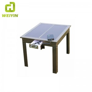 야외 사용을위한 스마트 태양열 충전 전화 아이언 테이블